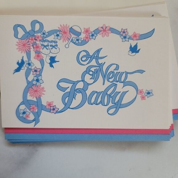 Vintage baby shower invitations & cards Sparrow - Picture 1 of 4